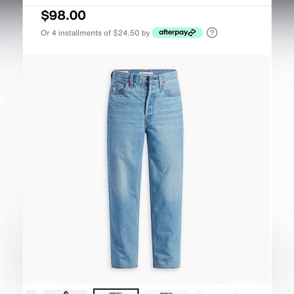 LEVIS NWOT RIBCAGE MOM STRAIGHT LEG JEANS